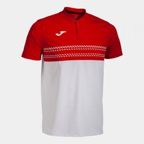 SMASH SHORT SLEEVE POLO WHITE RED S08
